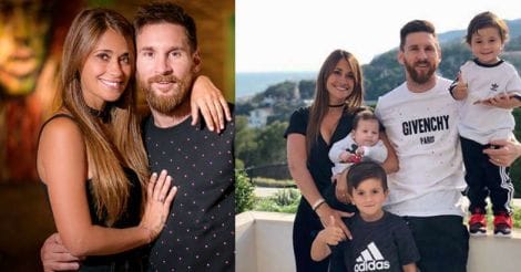 messi-with-his-wife 